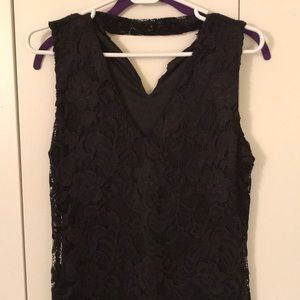 Black lace chocker dress